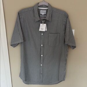 Men's Norse Projects Striped Osvald Seersucker Shirt Size Medium NWT